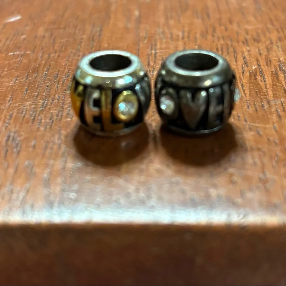 Brighton, silver and gold love beads sold separately.  Listing is for one bead o - Picture 2 of 2